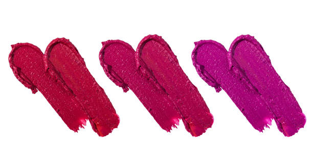 istock Various lipstick swatch stroke isolated on white 2164116253