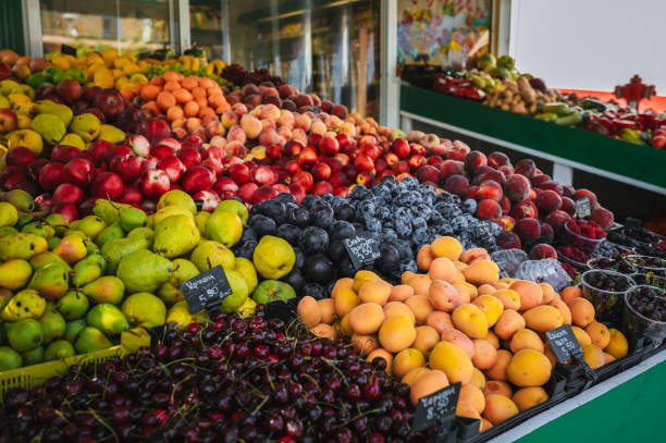 Fruits on a farm market