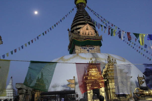 istock Swayambhunath Temple Stupa 2164116613
