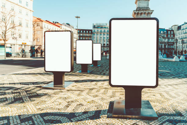 istock Blank billboards in city square 2164118096