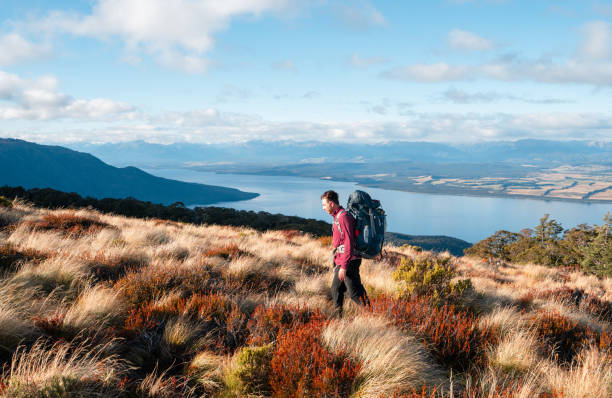 istock Hiker enjoying a walk through nature. 2164119177