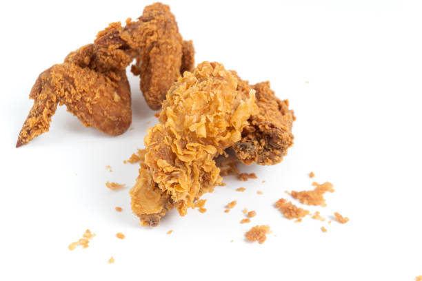 istock Crispy Fried chicken isolated on white background. 2164125360