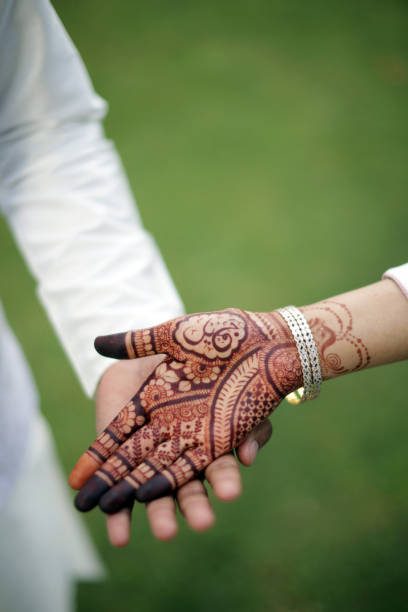 istock Bride and Groom holding hand in Engagement wedding 2164126050