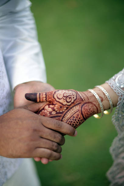istock Bride and Groom holding hand in Engagement wedding 2164126087
