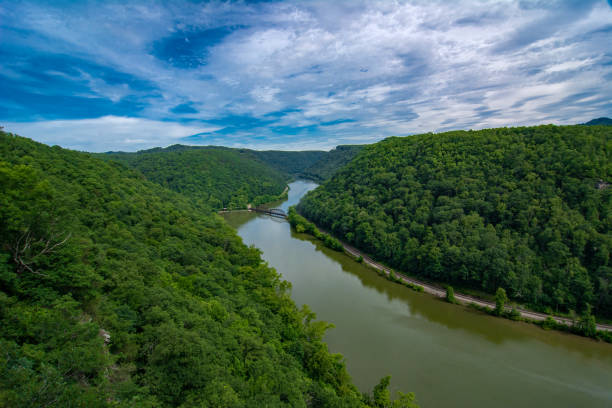 istock Hawks Nest SP - New River View Upstream Wide Angle 2164131501