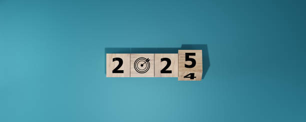 istock Countdown to 2025. Loading year from 2024 to 2025. New year start concept 2164135129
