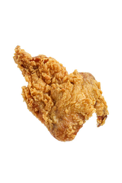 istock fried chicken wing isolated on white background. 2164136398