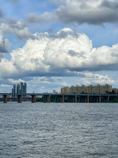 istock Beautiful Clouds over Seoul Han River 2164139600
