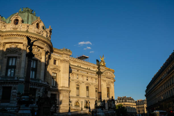Paris opera historical building architecture sunset