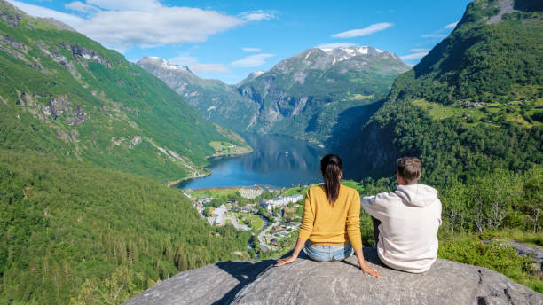istock Norwegian Fjord View From Above 2164140494