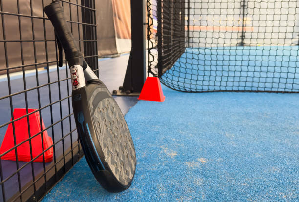 istock Closeup of a paddle ball racket 2164141370