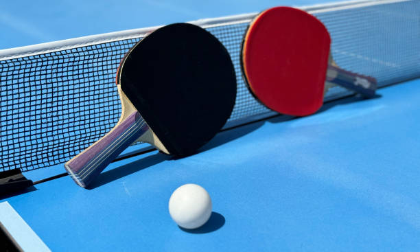 istock Table tennis rackets and ball 2164142801