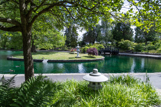 istock Public park in Guildford Surrey England 2164145076
