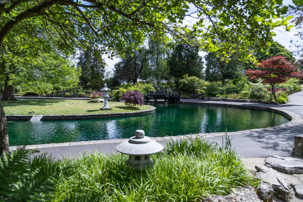 Public park in Guildford Surrey England