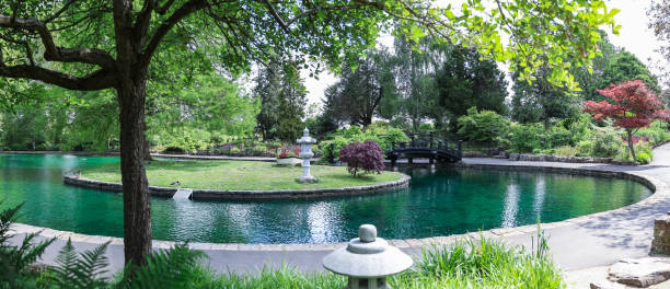 istock Public park in Guildford Surrey England 2164145086