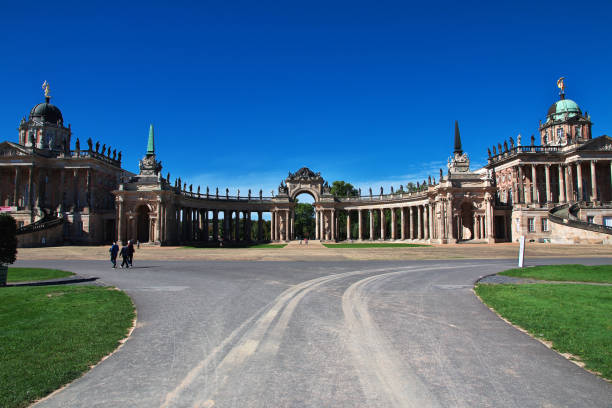 Potsdam, Germany - 15 Sep 2015: Vintage Potsdam palace, Berlin, Germany