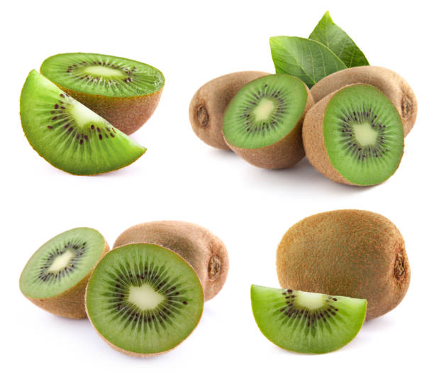 istock Kiwi isolated on white background 2164147403
