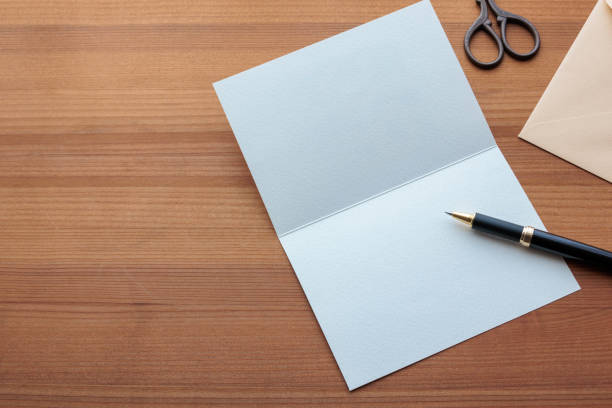 istock Letter, envelope, card and ballpoint pen 2164150512