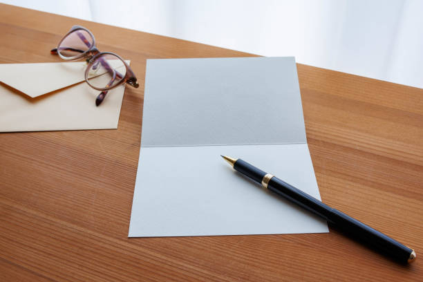 istock Letter, envelope, card and ballpoint pen 2164150537