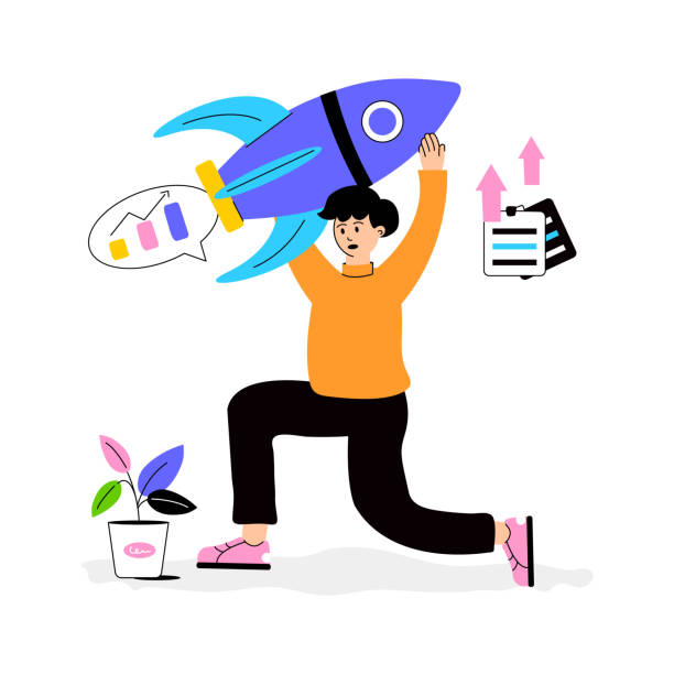istock Try this perfect flat illustration of business startup. 2164154089