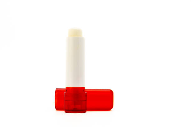 istock Lip Balm isolated on white background. Side view, close-up. 2164154668