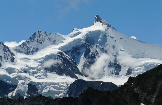 istock Zinalrothorn  seen climbing towards the Cabane de Tracuit 2164163406