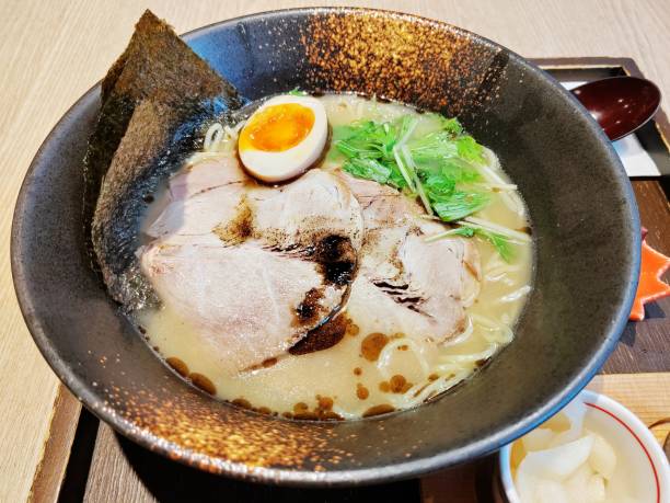 istock Black Sesame Oil Tonkotsu Ramen 2164165005