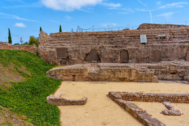 istock Overgrown Ancient Site with Old Structures in Tarragona 2164166161