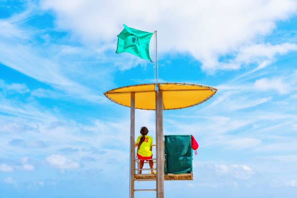 Cancun, Yucatan, Mexico, lifeguard, beach