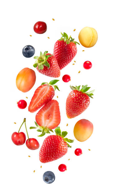 istock Fresh Berries and Apricots in Air 2164167700