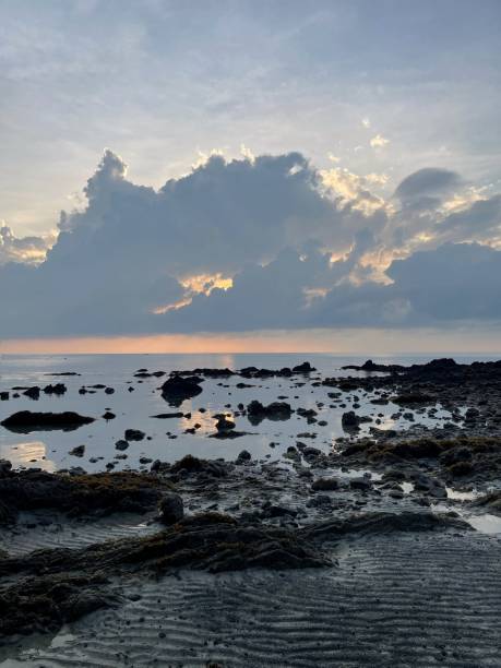istock Beautiful sunrises at Tanjung Lompat Beach 2164173140