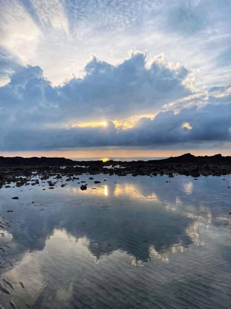 istock Beautiful sunrises at Tanjung Lompat Beach 2164173153