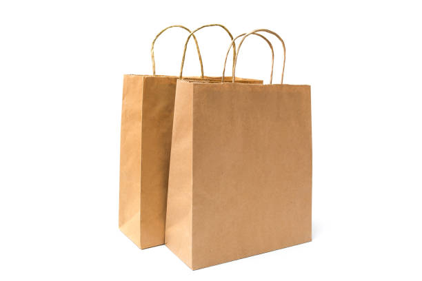 istock Paper bags isolated on white background 2164173960