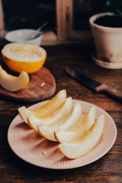 istock Slices of Ripe Honeydew Melon 2164180430