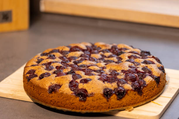 istock Homemade baked cherry pie. Close-up cherry pie 2164182676