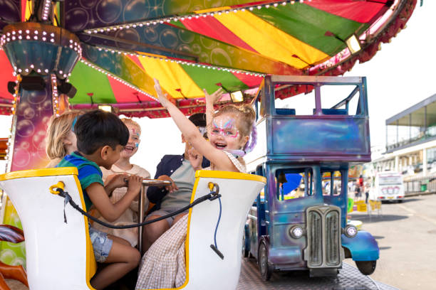 istock Teacup Ride at the Fair 2164186029