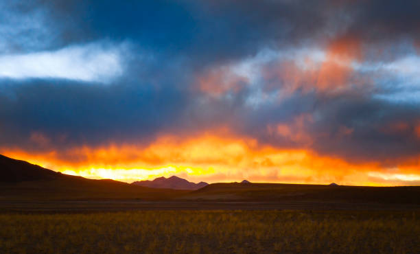 istock the sunset of Tibet with dramatic sky 2164186384
