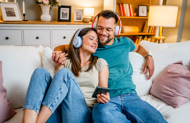 istock Relaxing and listening to music 2164187471