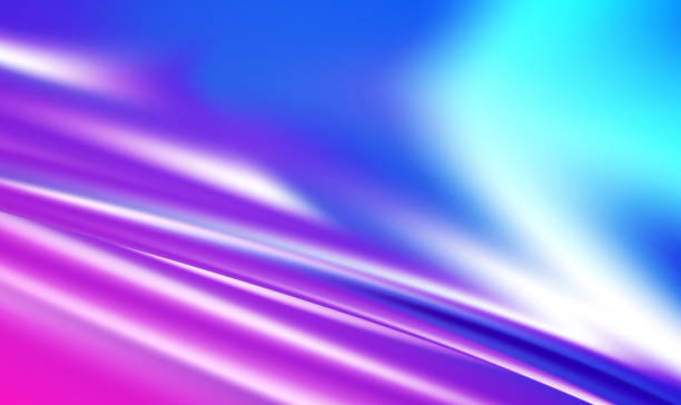 istock Iridescent fabric trendy cloth holographic texture in pastel neon color design 2164191323