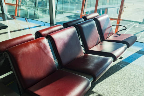 Airport terminal hall, lounge