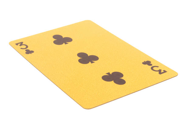 Gambling Card 3 isolated on white background.