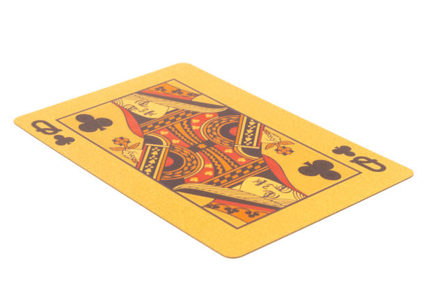istock Gambling Card queen isolated on white background 2164202273
