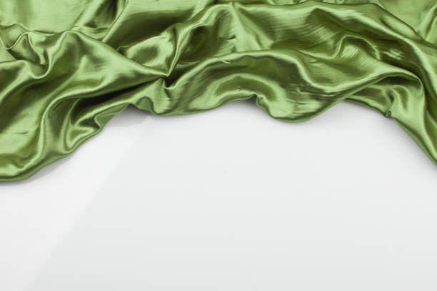 istock A general term for shiny fabric woven with silk thread. It is light, elegant in color, and soft to the touch. 2164206888