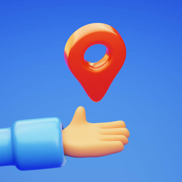 istock Delivery service concept with red sign. 3d render. 2164208013