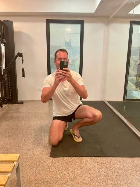 istock Working out in the gym. 2164208651