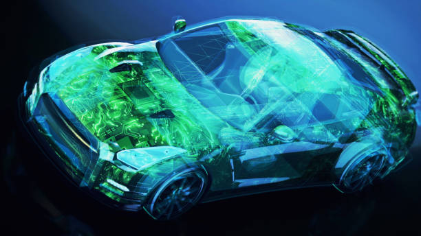 istock Futuristic hi tech sports car. 2164216753