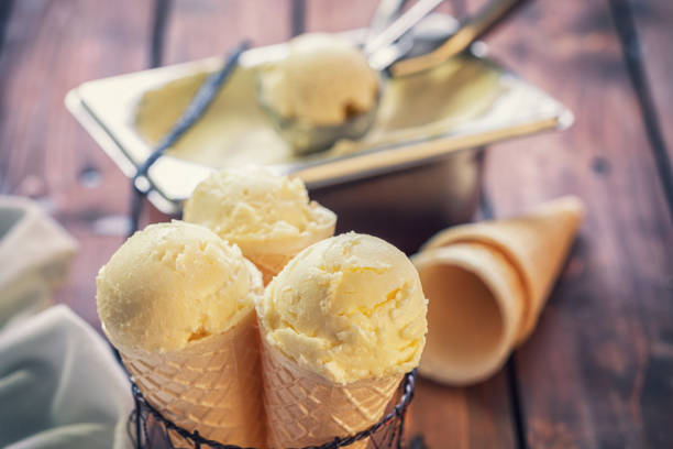 istock Homemade vanilla ice cream 2164224784