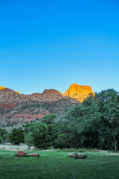 istock Day break on mountain and meadow 2164241757
