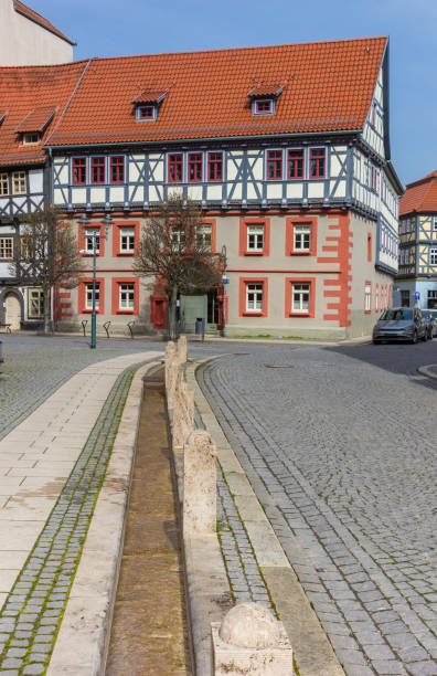 istock Water flowing through the canal in Bad Langensalza 2164248731