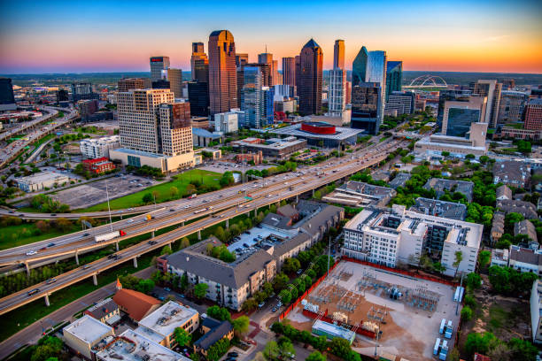 istock Downtown Dallas Aerial 2164248812